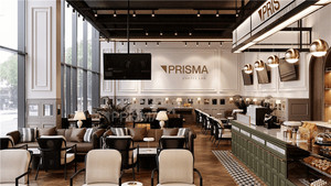 Sh15 chuyên nghiệp tùy chỉnh độc đáo bằng gỗ thương mại bia cà phê đồ nội thất quán cà phê hiện đại cửa hàng quầy bar trưng bày để bán - Product Image 3