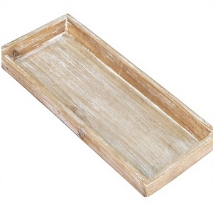 Assiette de service rectangulaire jetable écologique en porcelaine de 10 pouces, couleur bois vintage, pour sushis, idéale pour les restaurants - Product Image 4