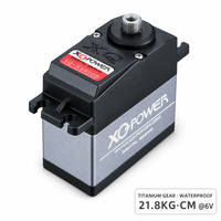 Nouveau Servomoteur Numérique XQ POWER 20KG à Couple Élevé 210 Degrés avec Engrenage en Titane, Moteur Sans Noyau Étanche pour Voiture RC, Bateau, Avion 6V (Modèle 2026)