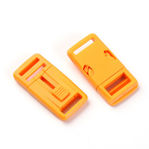 Hebilla de plástico naranja, 15mm de diámetro interior, accesorio para mochila ultraligero resistente al desgaste, color sólido J1177 15 - Product Image 3
