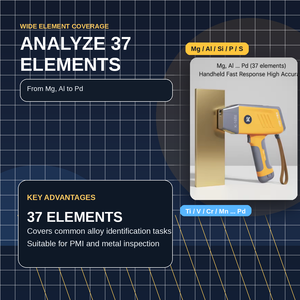 Analizador XRF Portátil de Mano con Detector SDD, Espectrómetro PMI para Análisis de Metales, Aleaciones y Chatarra - Product Image 2