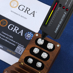 Модные мужские праздничные подарочные украшения 925 стерлингового серебра VVS Moissanite мелкая ветряная мельница серьги-гвоздики для вечеринки - Product Image 4