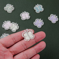 Petits papillons brodés, sans colle, adaptés aux pinces à cheveux DIY, aux accessoires pour cheveux et aux accessoires vestimentaires.