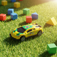Voiture en métal à rétrofriction pour enfants, mini-voiture de collection, voiture jouet, modèle de course, voiture miniature de simulation, vente en gros de jouets
