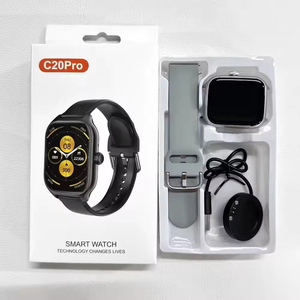 สมาร์ทวอทช์ C20 <span class=keywords><strong>Pro</strong></span> สำหรับผู้ชายและผู้หญิง หน้าจอสัมผัสเต็มรูปแบบ นาฬิกาออกกำลังกาย รองรับการโทรผ่านบลูทูธ พร้อมสายซิลิโคนเดี่ยว - Product Image 6