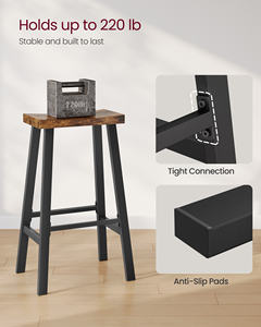 <span class=keywords><strong>Taburetes</strong></span> de Bar <span class=keywords><strong>VASAGLE</strong></span> para Comedor, <span class=keywords><strong>Taburetes</strong></span> de Cocina con Reposapiés, <span class=keywords><strong>Taburetes</strong></span> de Bar con Asiento de 23.6 Pulgadas - Product Image 5