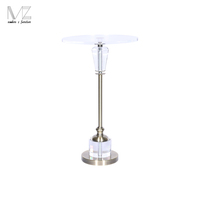 Table basse en acrylique, petite table basse moderne, luxe minimaliste, meubles de maison, table basse ronde pour salon