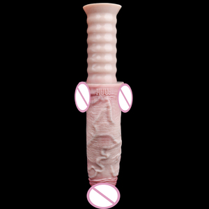 Consolador de doble capa con asa de 27,7 cm, estimulador de punto G realista para pene, penetración de silicona, juguete sexual Anal para <span class=keywords><strong>hombres</strong></span> y <span class=keywords><strong>mujeres</strong></span> - Product Image 4