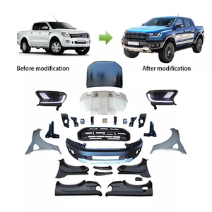 Raptor Phong Cách Bodykit Cho 2012-2014 Ford Ranger T6 Chuyển Đổi Nâng Cấp Để T7 T8 Cơ Thể Kit LED Đèn pha Bộ Phận Cơ Thể Bumper Facelift - Product Image 2