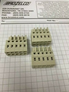 PLC LOT OF 3 <span class=keywords><strong>721</strong></span>-105/026-00wbr0 5 7211050260005 <span class=keywords><strong>721</strong></span> SERIES ขั้วต่อแบบสี่เหลี่ยมผืนผ้า ผลิตภัณฑ์รับประกัน - Product Image 1