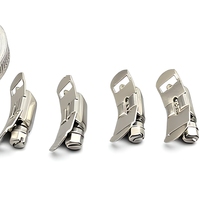 Collier de serrage pour tuyau minier robuste en acier zingué réglable, double ligne, usage industriel, diamètre 51 mm, OEM ODM