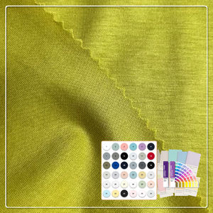 Tissu jersey doux et rafraîchissant certifié OEKO, confortable, 50% Lyocell, 35% coton biologique, 15% Cupro, pour vêtements de mode - Product Image 4