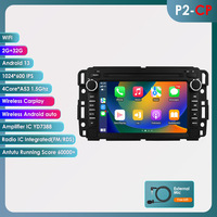 Lecteur MP5 de navigation GPS tout-en-un pour Buick Enclave Hummer H2 GMC Android Auto CarPlay Fonctionnalité du tableau de bord 1 an
