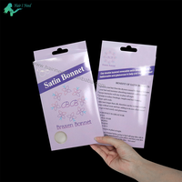 Boîte d'emballage de luxe personnalisée pour bonnets de nuit et durags avec fenêtre transparente en PVC