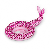 Anneau de natation coloré gonflable en forme de femme de chambre de haute qualité en sirène