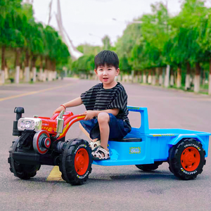 Tractor Eléctrico de Entrega Rápida para Niños, Panel de Control Multifunción, Diseño de <span class=keywords><strong>Escape</strong></span> Simulado - Product Image 4