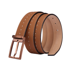 Ceinture en cuir de vache véritable pour homme de haute qualité avec boucle en acier, directement du Pakistan - Product Image 1