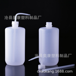 Self-developed <b>plastic</b> wash bottle with curved spout, 250/500/1000ml graduated bottle, manufacturer with in-stock stock, - Product Image 3