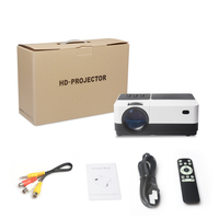 Mini projecteur intelligent portable d'usine pour usage professionnel et éducatif, 1080P/4K, stéréo HIFI, 3D, LED, home cinéma, extérieur, 200 lumens