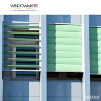 Système de ventilation de façade extérieure pour bâtiments, système de mur de bâtiment, anti-rouille, imperméable, léger, résistant à la chaleur, lamelles en aluminium