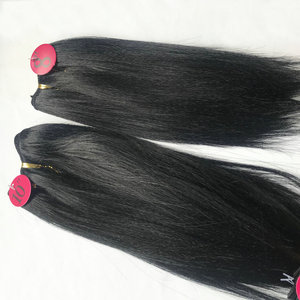 4 Lọn Tóc Giả Đóng Gói Toàn Bộ Quattro Yaki Wave, Sợi Tổng Hợp Chịu Nhiệt Yaki Thẳng Hai Tông Màu Vàng 613 Tóc Dệt - Product Image 6