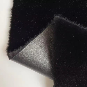 Offre Spéciale prix direct usine <span class=keywords><strong>Ultra</strong></span> <span class=keywords><strong>doux</strong></span> pour vêtements manteau tissu collé vison fourrure tissu Pu enduit Polyester tissu - Product Image 3