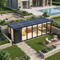 COCOVIA Maisons modulaires amovibles entièrement en alliage d'aluminium, système solaire, 3 personnes, installation manuelle en 2 heures, maison à un module