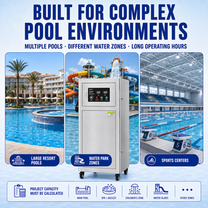 Générateur d'ozone PLC pour <span class=keywords><strong>piscine</strong></span> de 100 g pour la désinfection et la stérilisation des grandes piscines et des parcs aquatiques - Product Image 2