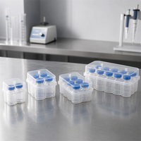 Boîte de rangement transparente en plastique pour flacons de 3 ml, 5 ml, 10 ml, étuis à peptides, conteneurs, supports pour poudre et vaccins