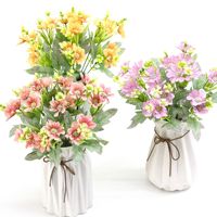 Fabricantes de plantas artificiais bonsai, venda de boas folhas de bordo, chrysantemum, flores artificiais para o ar livre, vaso de pulso/guirlanda de flores/f