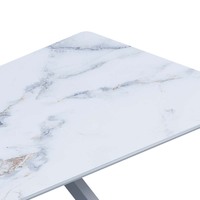 Vente chaude Moderne Table À Manger Ensemble 4 Chaises École Cantine Bureau Longue Table À Manger Bureau et Chaise Ensemble pour Étudiant