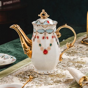 Coffee Set Diamond Relief Afternoon <b>Tea</b> Ceramic Discount Promotion European Color <b>Box</b> Nordic Ceramic Porcelain Coffee Cup - Product Image 3