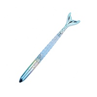 Stylo Gel LED Animal Fantaisie Lumineux Effet Liquide UV Brillant Bleu Rouge 0,5 mm pour Bureau et École