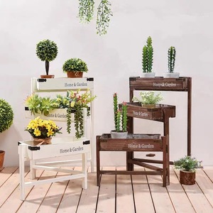 Home & Garden Multi Tier Wooden <b>Plant</b> Stand 50x40x30cm For Indoor Living Room Balcony Use - Product Image 2