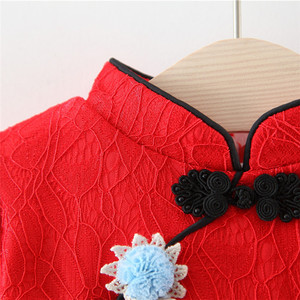 Nuevos Productos de Moda Infantil Moderna, Vestido de Niña con Apliques Florales de las Islas del Pacífico para Bodas - Product Image 3