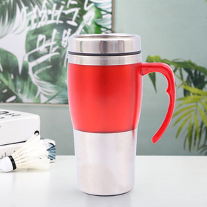 <span class=keywords><strong>Mug</strong></span> à café ou à thé en acier inoxydable personnalisé, sans BPA, adapté aux déplacements, avec couvercle - Product Image 5
