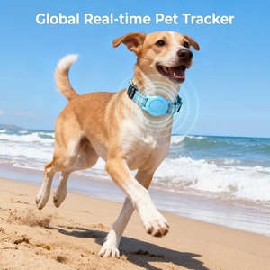 Collier <span class=keywords><strong>de</strong></span> suivi GPS intelligent pour chats et chiens, suivi en temps réel, étanche IP68, autonomie <span class=keywords><strong>de</strong></span> 1 an, compatible Android/iOS, nylon - Product Image 1