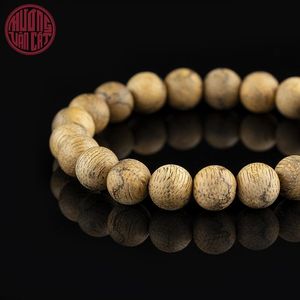 Top Quality Agarwood <b>Bracelet</b> 8mm Round <b>Red</b> Tone Beads with Warm Natural Grain Elegant Oud Wood Jewelry - Product Image 4