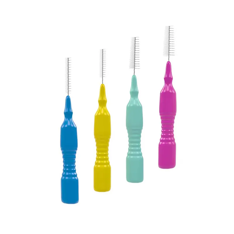 Top Selling Fashion Gum Stimulation PP+TPE Straig Shape Bamboo lnterdental Brush Ror Assisting With Oral Cate