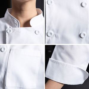 Polyester Cotton <b>Jacket</b> Fabric Restaurant Parcel Workwear Uniform for Ladies Work Kitchen Cooking Aprons and <b>Chef</b> Coat - Product Image 2