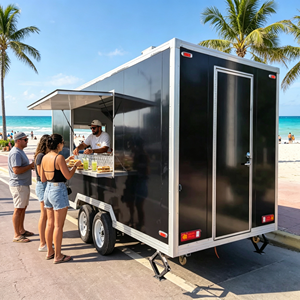 Camions de restauration mobiles pour glaces à <span class=keywords><strong>prix</strong></span> <span class=keywords><strong>d</strong></span>'usine, remorques de restauration rapide <span class=keywords><strong>d</strong></span>'<span class=keywords><strong>occasion</strong></span>, chariots alimentaires à vendre en Europe et aux États-Unis, personnalisables - Product Image 2