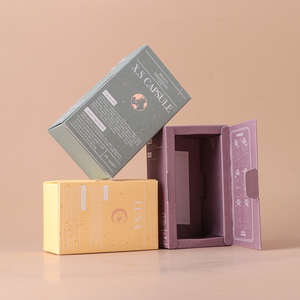 Carton pliable en carton duplex écologique OEM en gros avec impression de logo personnalisé pour boîte de produits de santé (capsules orales) - Product Image 2