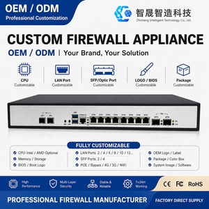 ผู้ผลิตอุปกรณ์ไฟร์วอลล์แบบ OEM และ ODM อุปกรณ์รักษาความปลอดภัยเครือข่ายแบบกำหนดเอง |   ซีพียู พอร์ตแลน พอร์ต 10G SFP+ โลโก้ ไบออส - Product Image 1