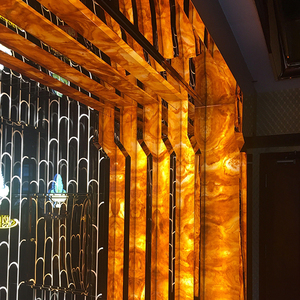 Trang trí độc đáo dự án sang trọng tự nhiên kết cấu hổ phách quartzit slab mờ đá phiến mờ Đá Nhân Tạo tường - Product Image 2