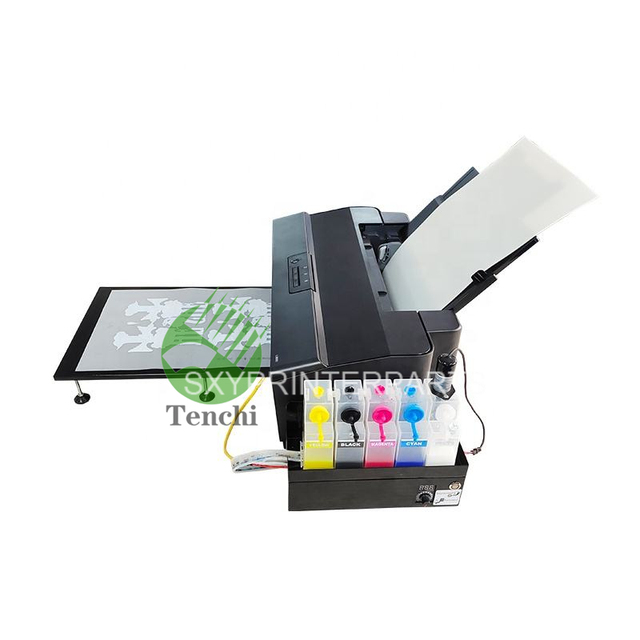 A3 DTF PET Film Inkjet Printer for T-shirt Cloth Textile Printing Machine with CISS Mix Tank
