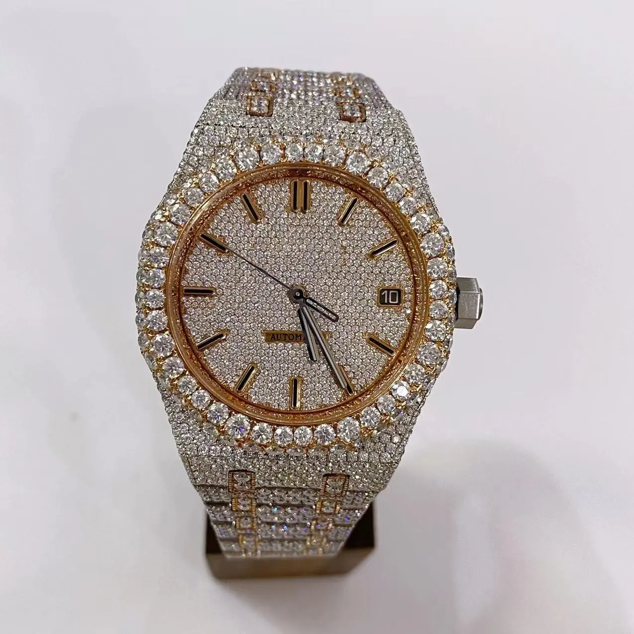 2022 luxury japan movt quartz watch stainless steel back mens watch best quality gold watch OEM/ODM