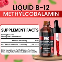 Gouttes de Vitamine B12 Méthylcobalamine Haute Puissance 60ml 5000mcg pour le Soutien Nutritionnel Quotidien des Adultes Vente en Gros ODM