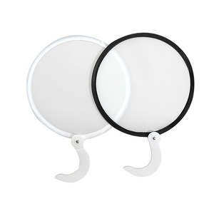 Abanico plegable promocional al por mayor, abanico de poliéster circular plegable con logotipo personalizado, promoción, <span class=keywords><strong>regalos</strong></span> <span class=keywords><strong>publicitarios</strong></span> - Product Image 2