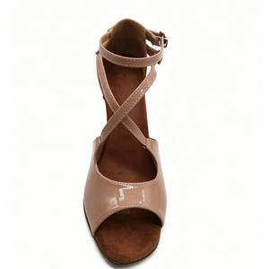 Zapatos de Baile Latino, Tango y Salsa para Mujer, Marca EVKOOdance, Hechos a Mano, Nuevos, de Cuero PU Rosa, con Suela de Cuero Suave para Práctica de Baile - Product Image 2