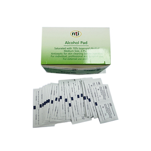 Toallitas desinfectantes de alcohol tamaño viaje, estériles y desechables para higiene personal - Product Image 1